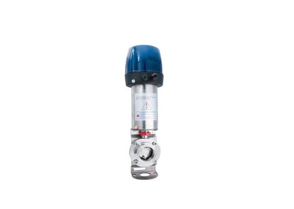 1 Inch Sanitary Control Valves Pneumatic Operated Butterfly Valve Welded End