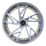 Silver Discs 2 PC Wheels Polish Lips 20inch For Volkswagen T5 Forged Rotational
