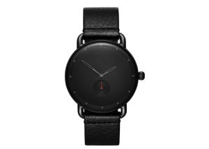 Wholesale Stainless steel chronograph watch mens luxury watches black genuine leather band from china suppliers