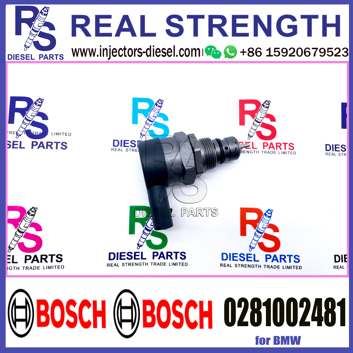 BOSCH Control Valve 0281002481 DRV Regulator Solenoid 0281002481 for BMW