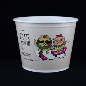 Wholesale Safe Food Popcorn Chicken Bucket , Takeaway Paper Bucket Packaging from china suppliers