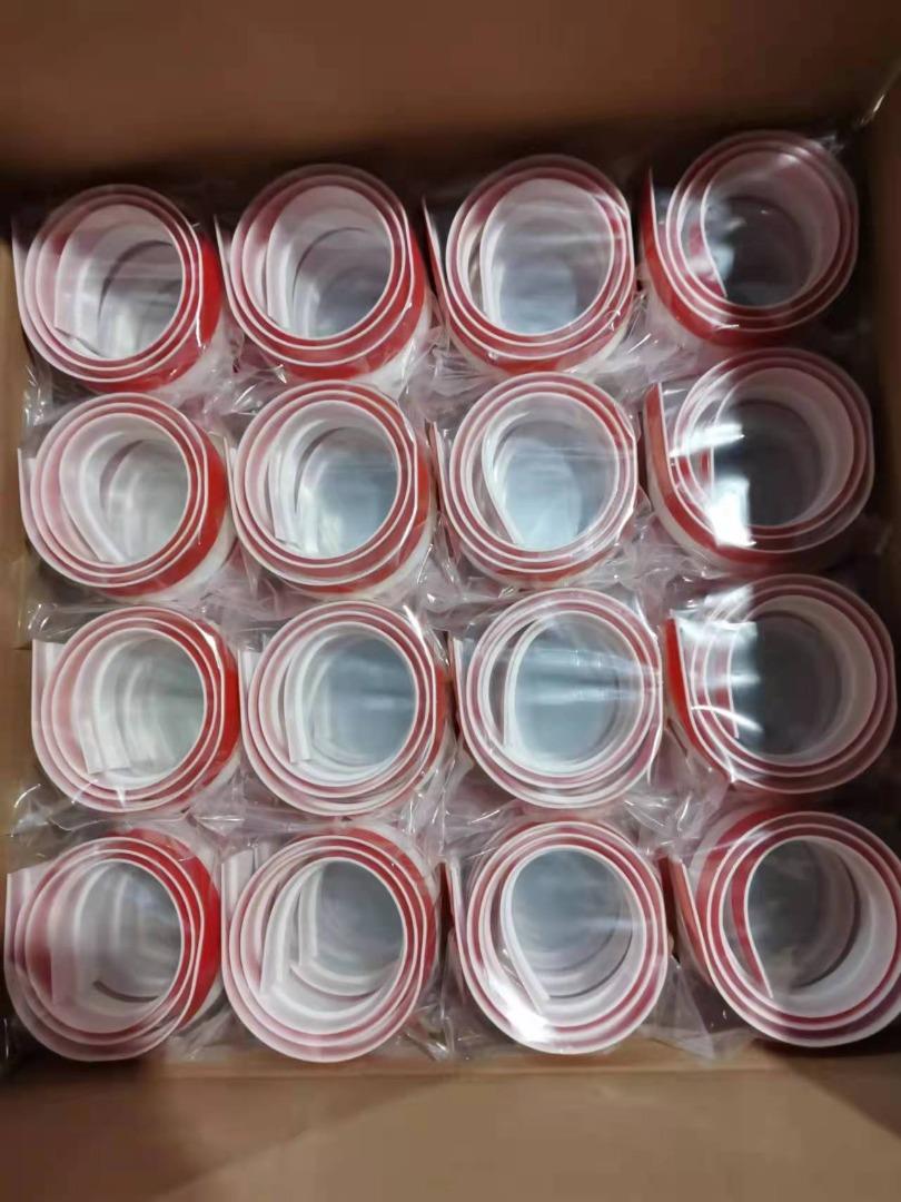Grey Self-adhesive Silicone Rubber Door Bottom Seals for Improved Door Sealing Efficiency
