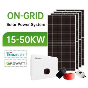 Wholesale Solar System On Grid 10KW 15KW 20KW 30KW 40KW 50KW Complete Photovoltaic Panel System from china suppliers