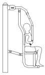 outdoor crane body weight sports fitness equipment galvanized steel chest press