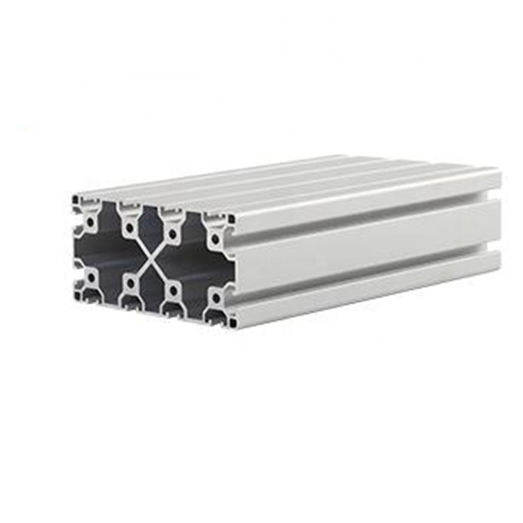 Silver Color Industrial Aluminum Profile T Slot Curtain Wall Profile