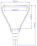 60mm Installation Height Outdoor Area Lighting Area Flood Lights 30W - 100W