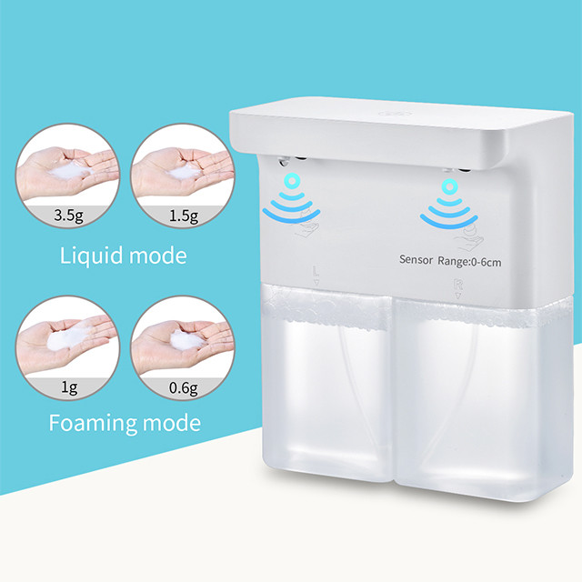20.2oz Automatic Foam Liquid Soap Dispenser 3.7W 6CM Countertop Touchless