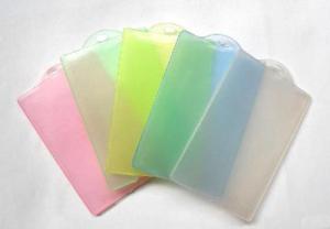 Wholesale Waterproof soft transparent card plastic holder / hard plastic holder from china suppliers