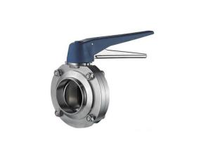 Wholesale Butt Welded Hygienic Butterfly Valves Stainless Steel With Trigger Handle from china suppliers