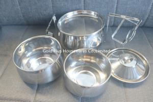 Wholesale 3 Tiers hot sale in market stainless steel vietnam tiffin food carrier natural color thermal bento lunch box from china suppliers