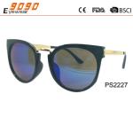 2018 fashion sunglasses with 100% UV protection lens, made of metal in the