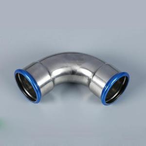 Wholesale V Profile 90 Degree Carbon Steel Elbow Pipe Press Fitting DIN Standard from china suppliers
