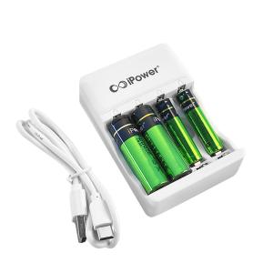 Wholesale 4 slots Fast USB Battery smart Charger AA AAA NiMH NICD Battery Plug-in Charger from china suppliers
