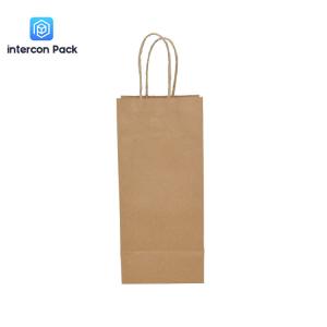 Wholesale UV Coating Recycled Kraft Shopping Bags Lightweight Reusable from china suppliers