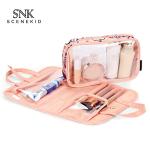 Pink Cute Full Cartoon Pattern Polyester Cosmetic Toiletry Bag