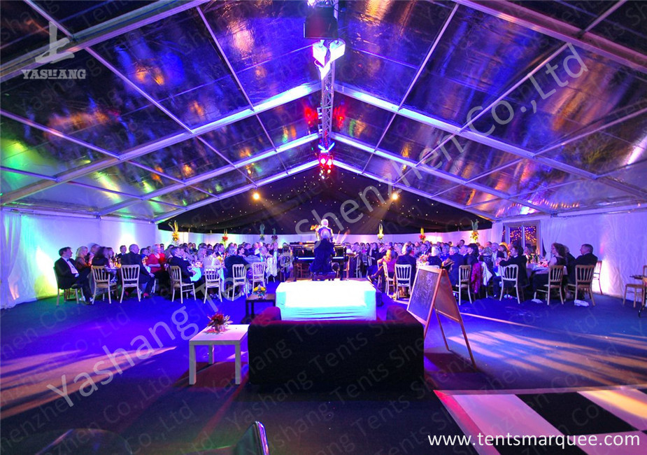 Grassland Clear PVC Fabric Cover Aluminum Profile Luxury Wedding Tents Buildings