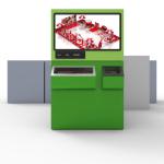 Malls 50" Touch Screen RVM Plastic Bottle Recycling Vending Machine