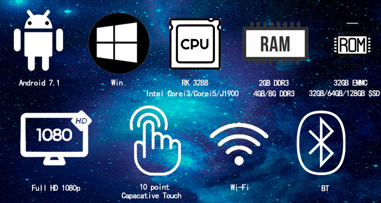 15.6" Full HD POS System with 11.6" 2nd Display and Capacitive Touch Screen 512GB SSD