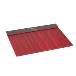 Wholesale customized 450*350mm red leather desk mat for 5-star hotel meeting room
