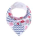 24 Months Organic Cotton Drool Bibs Unisex Newborn Bibs With Adjustable Snaps