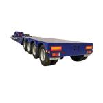 60 Ton Used Lowbed Trailer Heavy Duty Lowboy Trailer for Jost E100 11.5t Landing
