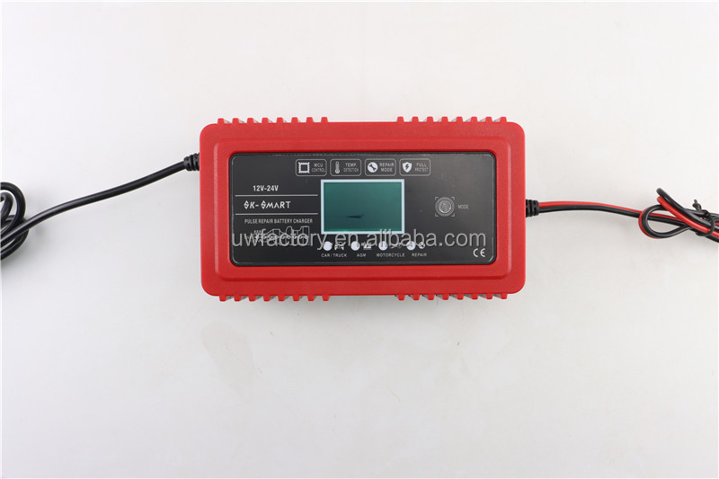 12V10A 24V5A Automatic Lead-Acid Battery Charger with 90% Charging Efficiency and Current Protection