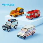 8-10 Boys Educational Puzzle Toys Contaning Police Car Ambulances Fire Truck