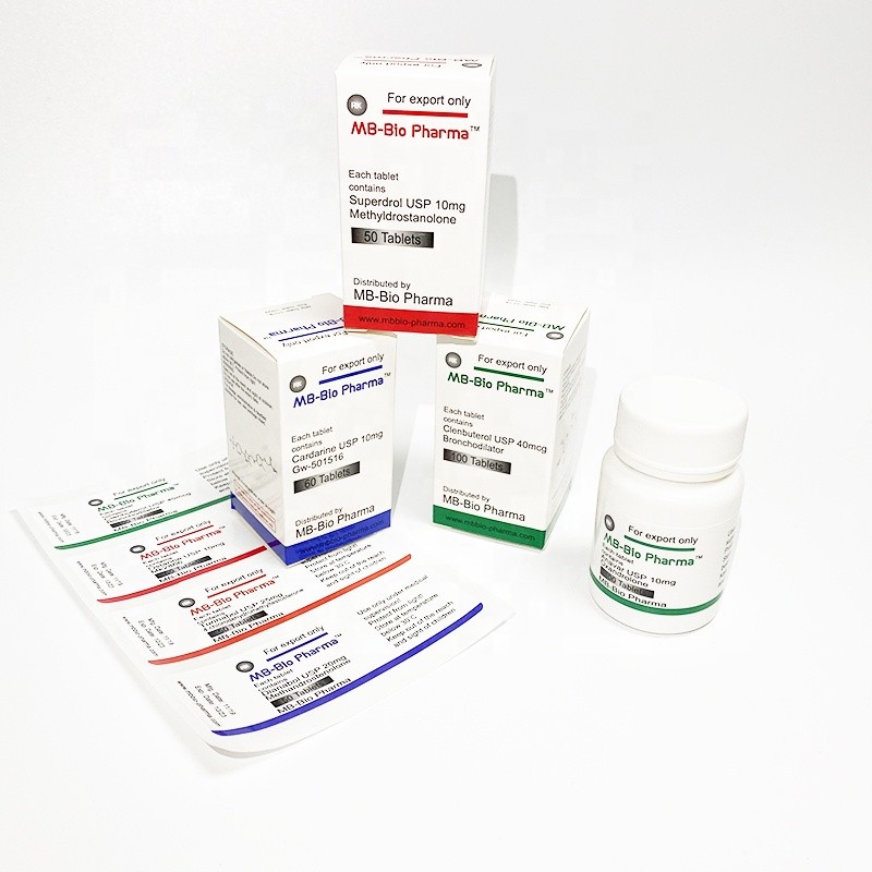Laser Paper Strong Adhesive 40x80mm Pill Bottle Labels Matt Lamination