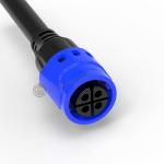 IP67 M19 Connector 4 Pin Waterproof Female Connector For industrial Solder Cable