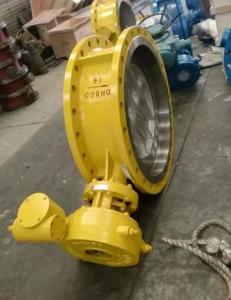 Wholesale Electric Actuator WCB Material Eccentric Butterfly Valve DN800 PN16 from china suppliers