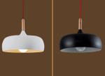 White / Black 32*23cm Nordic Aluminum Modern Wood Ceiling Light