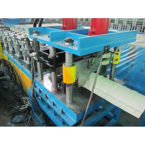 Round Ridge Cap Roll Forming Machine Hydraulic Punching Anti - Rust Rollers
