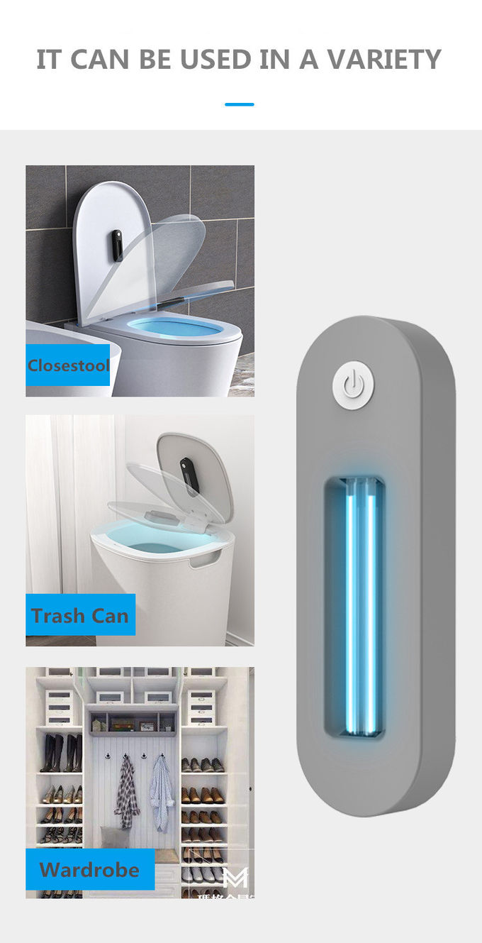 Charging Ultraviolet UVC LED Lamp Sanitizer Mini USB Household Toilet Disinfection