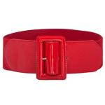 Pin Women Buckle Fabric Elastic Belt Vintage Leather Buckle Belt Cinch
