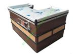U Shape Supermarket Cash Counter With Stop Bar / Metal Coffee Cashier Desk For