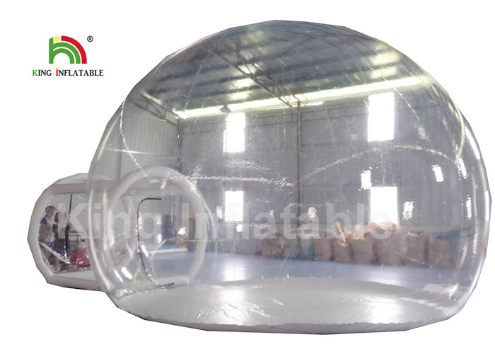 6m Diameter Transparent Inflatable Bubble Tent With Tunnel For Outdoor Camping Rent