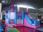 Princess Pink Durable PVC Castle Combo Bounce House Rental Business Use
