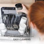 Easy Clean Detachable Home Electric Coffee Grinder Removable Cup Stainless Steel