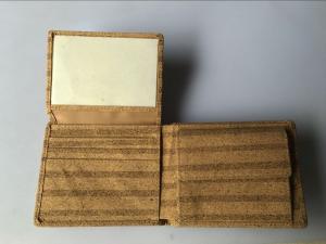 Wholesale Hot selling luxurious men cork wallet, customized design or logo from china suppliers
