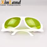 1070nm Fiber Laser Safety Glasses OD4+ VLT60% Green Lens Protective Laser
