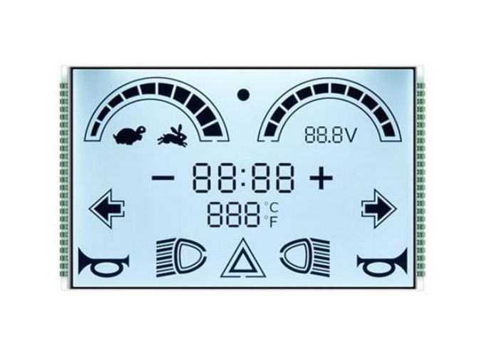 Pin Connector Monochrome LCD Display Custom Size VA Black White Display
