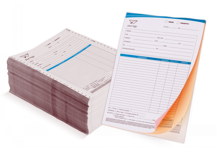 Customer's sizes oem Carbonless Paper in Reels Blue black Image Color