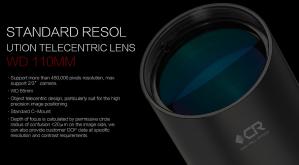 Wholesale Standard Resolution Industrial Camera Lens WD 110mm Object Telecentric Design from china suppliers