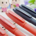 Gel pen,Promotional gel-ink pen with cap,black rubber gel-ink pen,
