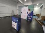 Recycled Modular Fair Expo Booth Backdrops 10 X 20 Stretch Fabric Trade Show