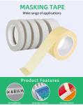 Factory Selling Masking Paper Tape Crafts Painting Home School Universal White