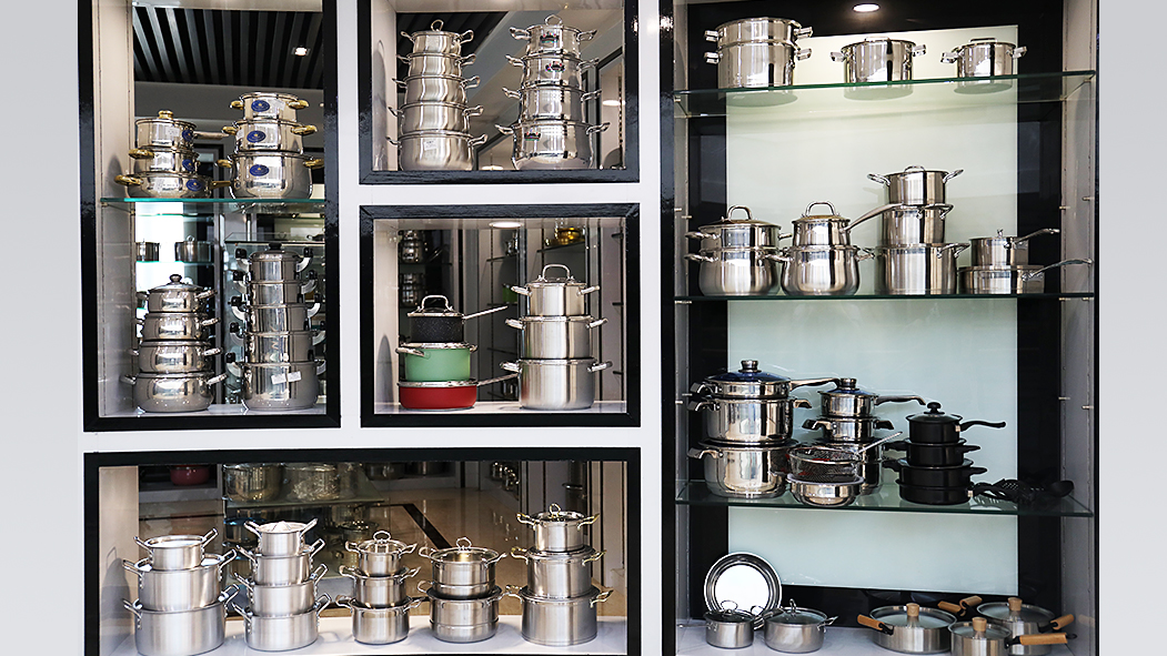 Multiple Sizes Kitchen Pressure Cooker Silver Soup Pot 18/8 Stainless Steel