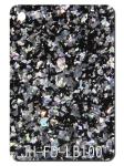 Irregular Black Bottom Large Glitter Acrylic Sheet 3-15mm 4 × 8 Single Side