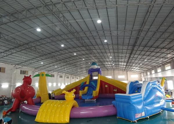 Sports Equipment Inflatable Water Park , Amusement Inflatable Water Park