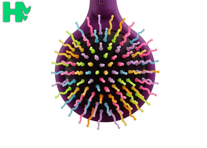 Polyester Rainbow Massage Comb For Straight Hair Or Curly Hair